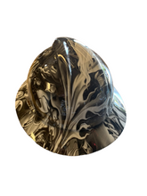 Load image into Gallery viewer, Hard Hat MSA V-Gard 500 Vented Full Brim Custom White Ace of Skulls Hydro Dipped
