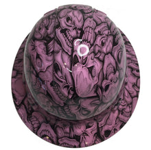 Load image into Gallery viewer, Hydro Dipped Hard Hat Ridgeline Full Brim Custom Light Pink Insanity Skulls
