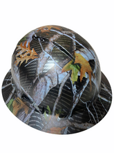 Load image into Gallery viewer, Hydro Dipped Hard Hat Ridgeline Full Brim Custom Carbon Fiber Vista Camo
