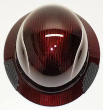 Load image into Gallery viewer, Custom Translucent Red Carbon Fiber Lift DAX Carbon Fiber HDC-15KG FB Hard Hat
