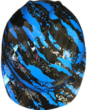 Load image into Gallery viewer, Custom Hydro Dipped Hard Hat MSA Cap Style Blue Marble Splash High Gloss
