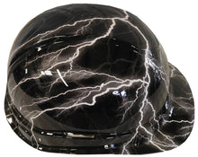 Load image into Gallery viewer, Hydro Dipped Hard Hat Ridgeline Cap Style Custom White Lightning
