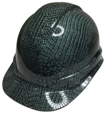 Load image into Gallery viewer, Hydro Dipped Hard Hat Ridgeline Cap Style Custom Slate Gray Gator Skin
