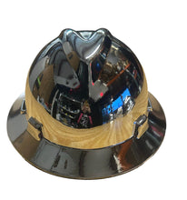 Load image into Gallery viewer, Custom Hydro Dipped Hard Hat MSA Chrome
