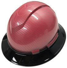 Load image into Gallery viewer, Custom Hydro Dipped Hard Hat Ridgeline Full Brim Light Pink Carbon Fiber
