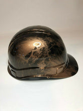 Load image into Gallery viewer, Hydro Dipped Custom Hard Hat Ridgeline Cap Style Copper Metallic Flaming Skulls
