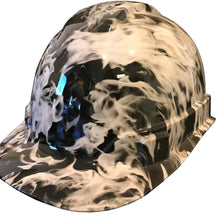 Load image into Gallery viewer, Hydro Dipped Hard Hat Ridgeline Cap Style Custom White Flame
