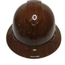 Load image into Gallery viewer, Hydro Dipped Hard Hat Ridgeline Full Brim Custom Brown Oak
