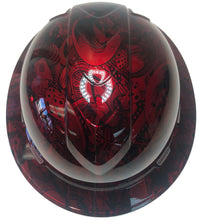 Load image into Gallery viewer, Hydro Dipped Hard Hat Ridgeline Full Brim Custom Red Kandy Gambler
