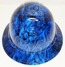 Load image into Gallery viewer, Hydro Dip Hard Hat Boss Skulls Kandy Blue Pyramex Ridgeline Protective
