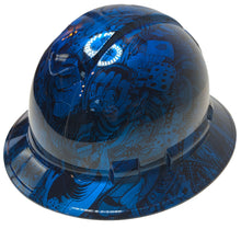 Load image into Gallery viewer, Hydro Dipped Hard Hat Ridgeline Full Brim Custom Light Blue Kandy Gambler
