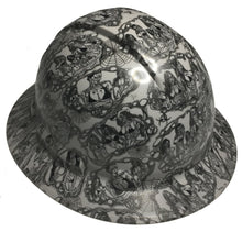 Load image into Gallery viewer, Hydro Dipped Hard Hat Ridgeline Full Brim Custom Light Gray Sexy Zombies
