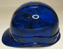 Load image into Gallery viewer, Custom Hydro Dipped Hard Hat Ridgeline Cap Style Blue No Evil Skulls
