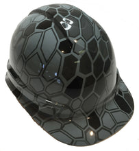Load image into Gallery viewer, Hydro Dipped Hard Hat Ridgeline Cap Style Custom Slate Gray Hex Camo
