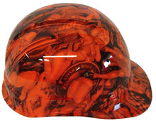 Load image into Gallery viewer, Hydro Dipped Hard Hat Ridgeline Cap Style Custom HiVis Orange Naughty Boy
