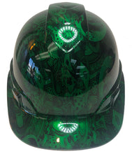 Load image into Gallery viewer, Custom Hydro Dipped Hard Hat Ridgeline Cap Style Kandy Green Gambler
