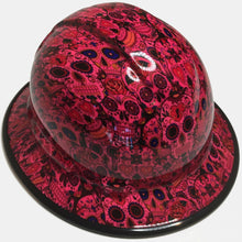 Load image into Gallery viewer, Hydro Dipped Hard Hat Ridgeline Full Brim Custom Pink Sugar Skulls
