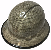 Load image into Gallery viewer, Hydro Dipped Hard Hat Ridgeline Full Brim Custom Burlap
