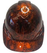 Load image into Gallery viewer, Custom Hydro Dipped Hard Hat Ridgeline Cap Style Kandy Orange Gambler
