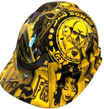 Load image into Gallery viewer, Hydro Dipped Hard Hat Ridgeline Cap Style Custom Yellow Fantasy Chic
