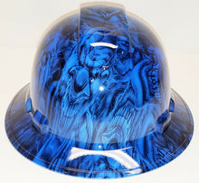 Load image into Gallery viewer, Hydro Dip Hard Hat Boss Skulls Kandy Blue Pyramex Ridgeline Protective
