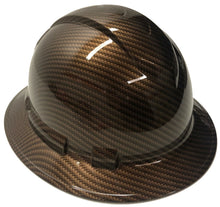 Load image into Gallery viewer, Hydro Dipped Hard Hat Ridgeline Full Brim Copper Metallic Carbon Fiber
