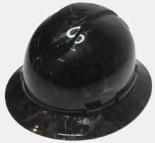 Load image into Gallery viewer, Hydro Dipped Hard Hat Ridgeline Full Brim Custom Metallic Graphite Turbos &amp; Pistons
