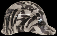 Load image into Gallery viewer, Hydro Dipped Hard Hat Ridgeline Cap Style Custom White Midnight Flags
