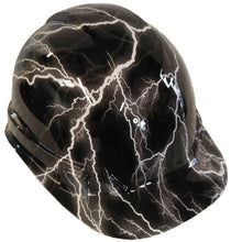 Load image into Gallery viewer, Hydro Dipped Hard Hat Ridgeline Cap Style Custom White Lightning
