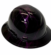 Load image into Gallery viewer, Hard Hat Ridgeline Hydro Dipped Full Brim Vented Custom Purple Kandy Lightning

