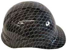Load image into Gallery viewer, Hydro Dipped Hard Hat Ridgeline Cap Style Custom Light Gray Honeycomb Hex
