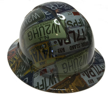 Load image into Gallery viewer, Hydro Dipped Hard Hat Ridgeline Full Brim Custom Slate Gray License Plates
