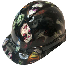Load image into Gallery viewer, Custom Hydro Dipped Hard Hat Ridgeline Cap Style Day Of The Dead Sugar Skulls

