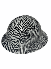 Load image into Gallery viewer, Hydro Dipped Hard Hat Ridgeline Full Brim Custom White Zebra
