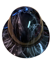 Load image into Gallery viewer, Custom Silver Lightning Lift DAX Carbon Fiber HDC-15KG FB Hard Hat
