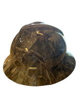 Load image into Gallery viewer, Custom Hard Hat True Timber Kanati Camo Hydro Dipped Full Brim MSA Gloss
