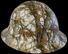 Load image into Gallery viewer, Hydro Dipped Hard Hat Ridgeline Full Brim Custom White Vista Camo
