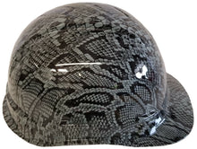 Load image into Gallery viewer, Hydro Dipped Hard Hat Ridgeline Cap Style Custom Slate Gray Snake Skin
