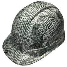 Load image into Gallery viewer, Hydro Dipped Hard Hat Ridgeline Cap Style Custom White Gator Skin
