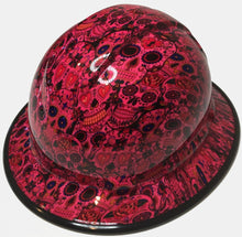 Load image into Gallery viewer, Hydro Dipped Hard Hat Ridgeline Full Brim Custom Pink Sugar Skulls
