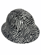 Load image into Gallery viewer, Hydro Dipped Hard Hat Ridgeline Full Brim Custom White Zebra
