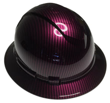 Load image into Gallery viewer, Hydro Dipped Custom Hard Hat Ridgeline Full Brim Wild Cherry Kandy Carbon Fiber
