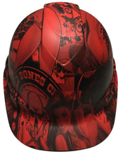 Load image into Gallery viewer, Hydro Dipped Hard Hat Ridgeline Cap Style Custom Red Fantasy Chic
