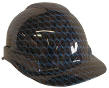 Load image into Gallery viewer, Hydro Dipped Hard Hat Ridgeline Cap style Custom Light Blue Honeycomb Hex
