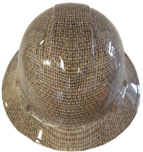 Load image into Gallery viewer, Hydro Dipped Hard Hat Ridgeline Full Brim Custom Burlap
