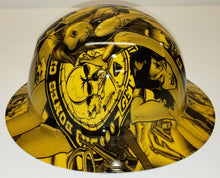 Load image into Gallery viewer, Hydro Dip Yellow Wonder Woman Full Brim Pyramex Ridgeline Hard Hat
