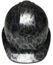 Load image into Gallery viewer, Hydro Dipped Hard Hat SL Series Black Negative Insanity Skulls Satin
