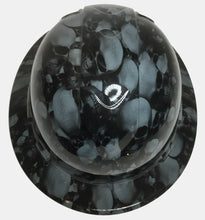 Load image into Gallery viewer, Hydro Dipped Hard Hat Ridgeline Full Brim Custom Slate Gray Skulls
