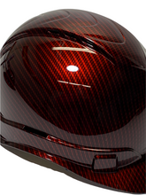 Load image into Gallery viewer, Custom Hard Hat Hydro Dipped Carbon Fiber Kandy Red Ridgeline Vented Cap Style
