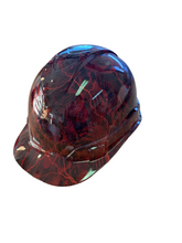 Load image into Gallery viewer, Hydro Dipped Ridgeline Hard Hat Custom Red No Evil Skeletons Kandy Red Lightning
